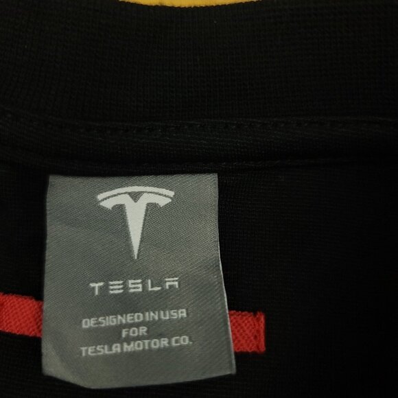 Tesla Adult S Sweatshirt Black Logo Crewneck Shirt Designed for Tesla Motors - Picture 2 of 12